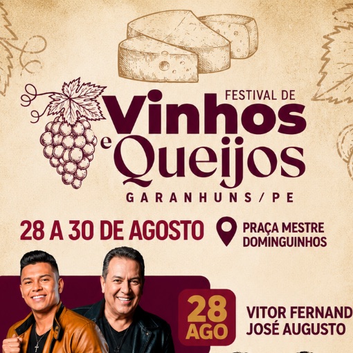Event cover FESTIVAL DE VINHOS E QUEIJOS - SÁBADO