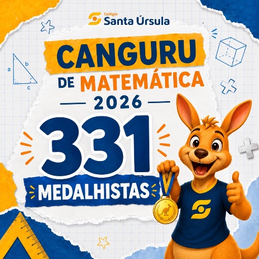 Event cover MEDALHISTAS DA OLIMPÍADA CANGURU DE MATEMÁTICA 2026 - CSU