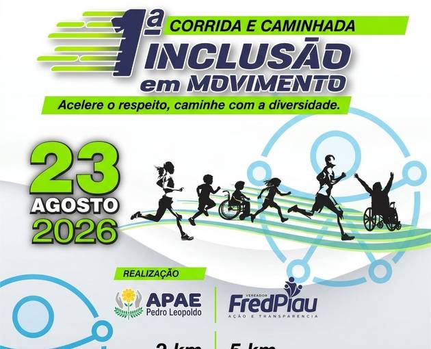 Event cover 1ª Corrida e caminhada inclusão e movimento