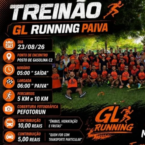 Event cover TREINÃO GL RUNNING - PAIVA