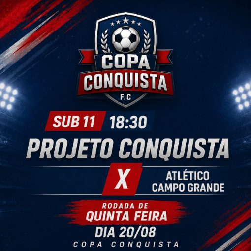 Event cover PROJETO CONQUISTA X ATLÉTICO CAMPO GRANDE SUB 11
