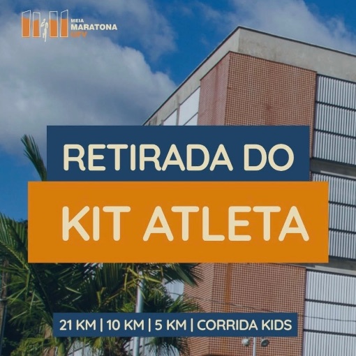 Capa do evento Retirada de kits da Meia Maratona UFV 2026