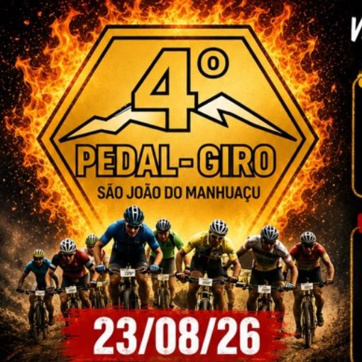 Portada del evento 4º Pedal Giro - São João do Manhuaçu