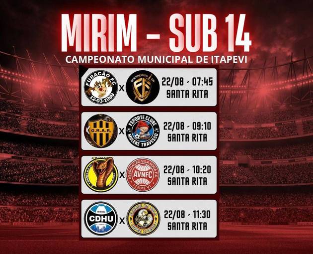 Event cover Campeonato Municipal de Itapevi - Mirim Sub 14