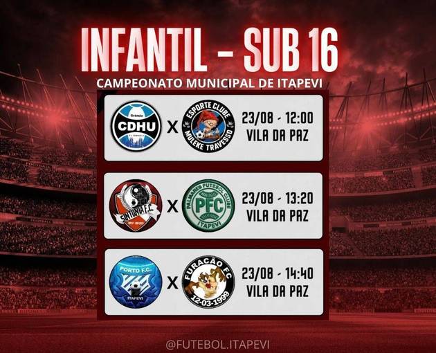 Event cover Campeonato Municipal de Itapevi - Infantil Sub 16