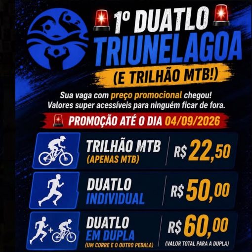 Capa do evento 1° DUATLO TRIUNELAGOA  