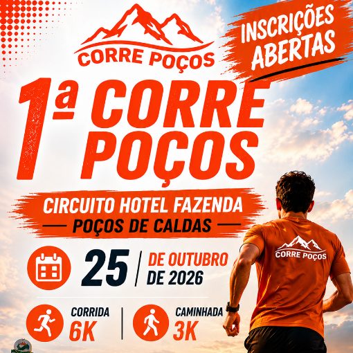 Event cover 1ª CORRE POÇOS - CIRCUITO HOTEL FAZENDA POÇOS DE CALDAS
