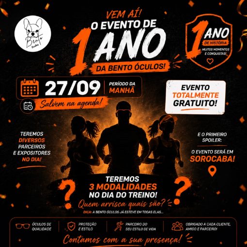 Couverture de l'événement 1 Ano da Bento Óculos