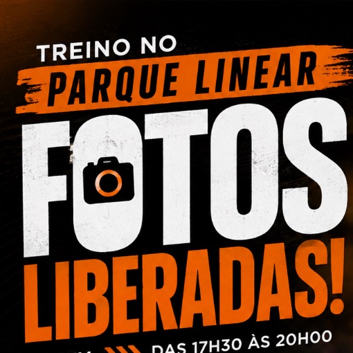 Event cover TREINO NO PARQUE LINEAR 25/08 TARDE/NOITE