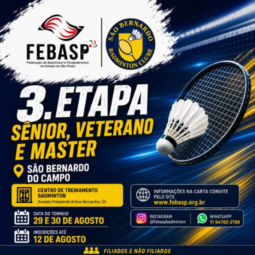 Event cover FEBASP - 3ª Etapa - Sênior,Veterano e Master