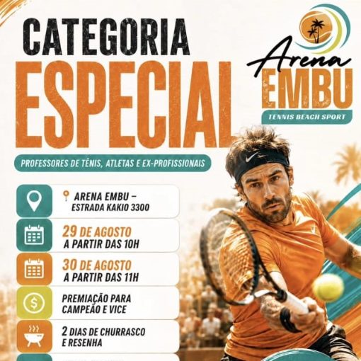 Event cover ARENA EMBU - CATEGORIA ESPECIAL DE TENNIS