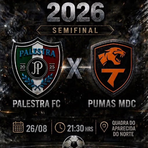 Capa do evento PUMAS X PALESTRA
