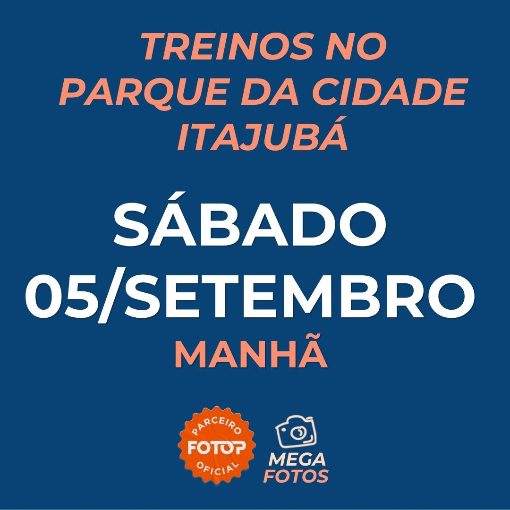 Event cover Treinos no Parque da Cidade - Itajubá - Sábado 05/09