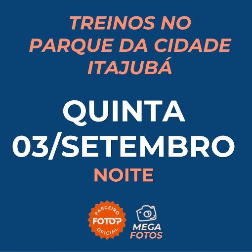 Event cover Treinos no Parque da Cidade - Itajubá - Quinta 03/09
