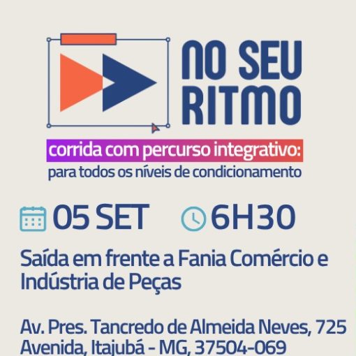 Event cover Treino No Seu Ritmo - MAP - Itajubá - Sábado 05/09