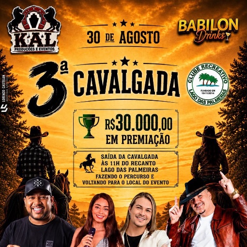 Event cover 3ª cavalgada de Águia Branca 