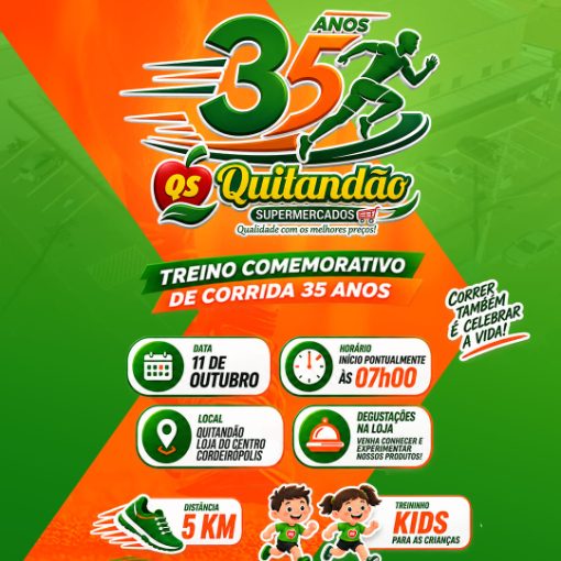 Copertura dell'evento TREINO COMEMORATIVO - 35 ANOS QUITANDAO SUPERMERCADOS