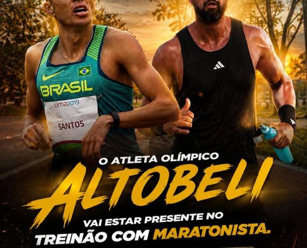 Event cover TREINÃO COM MARATONISTA ALTOBELI