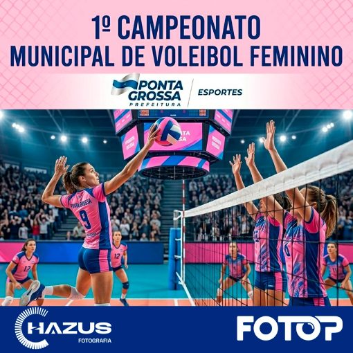 Capa do evento 1º CAMPEONATO MUNICIPAL DE VOLEIBOL FEMININO (01/09/26 - ARENA MULTIUSO)