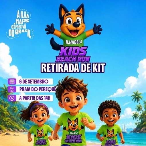 Event cover kids beach run