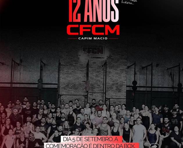 Event cover 12 ANOS CFCM - SALVE SEU TREINO