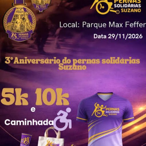 Event cover 3º ANIVERSARIO DO PERNAS SOLIDÁRIAS SUZANO