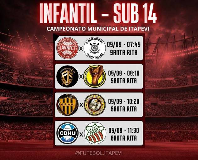 Event cover Campeonato Municipal de Itapevi - Infantil Sub 14