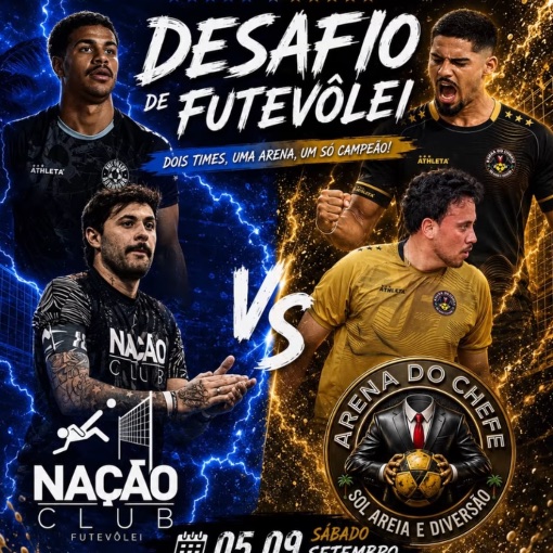Event cover Futevôlei - DESAFIO ARENA DO CHEFE X NAÇÃO