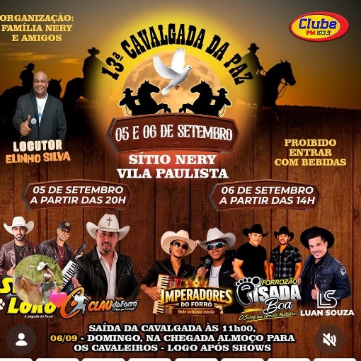 Event cover 13ª Cavalgada da Paz