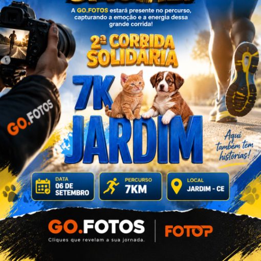 Capa do evento 2ª CORRIDA SOLIDÁRIA - JARDIM - CE 06/09