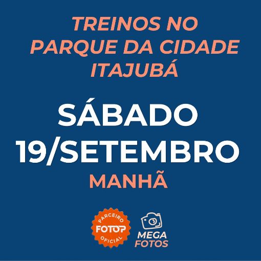 Event cover Treinos no Parque da Cidade - Itajubá - Sábado 19/09