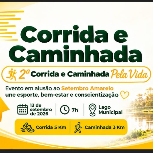 Capa do evento 2º CORRIDA E CAMINHADA PELA VIDA 