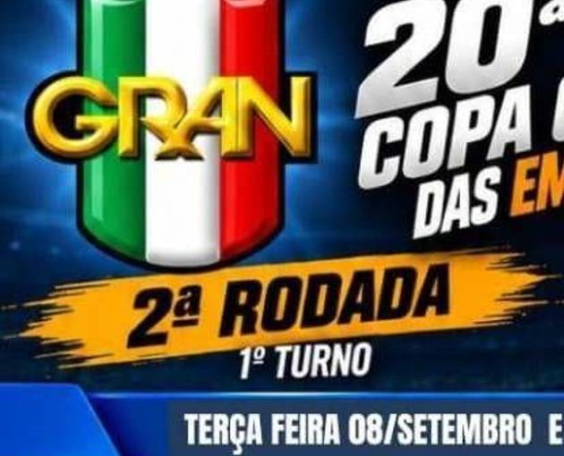 Event cover Copa Gran 2026 | 1º Turno - Segunda rodada - Terça 08/Set