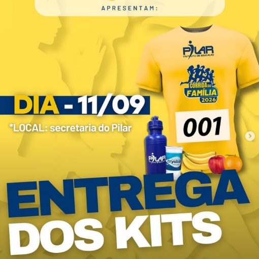 Naslovnica dogodka Entrega de Kits - Corrida da Família Pilar 2026