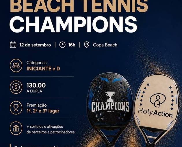 Naslovnica dogodka Champions - Campeonato de Beach Tennis