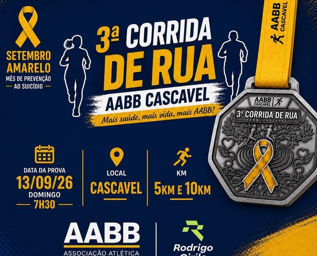 Event cover 3ª CORRIDA ASSOCIAÇÃO ATLETICA BANCO DO BRASIL