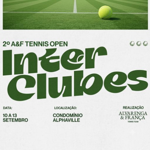 Event cover TORNEIO DE TENIS ALPHAVILLE - SÁBADO - (12/09)