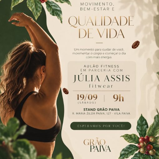 Event cover Aulão Fitness - Júlia Assis Fitwear