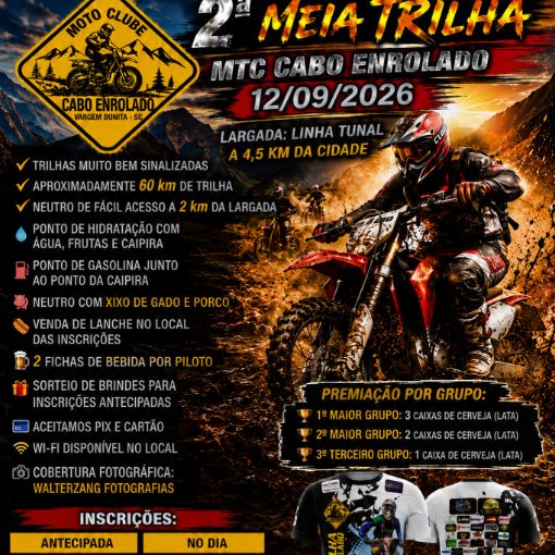 Event cover 2ª MEIA TRILHA MTC CABO ENROLADO