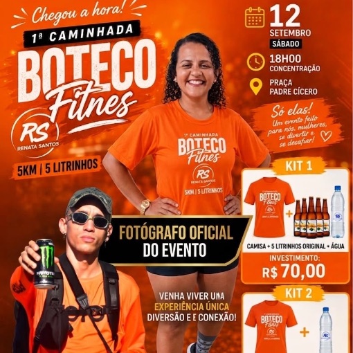 Event cover 1ª CAMINHADA BOTECO FITNESS