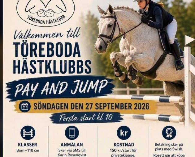 Event cover Töreboda hästklubb Pay&Jump