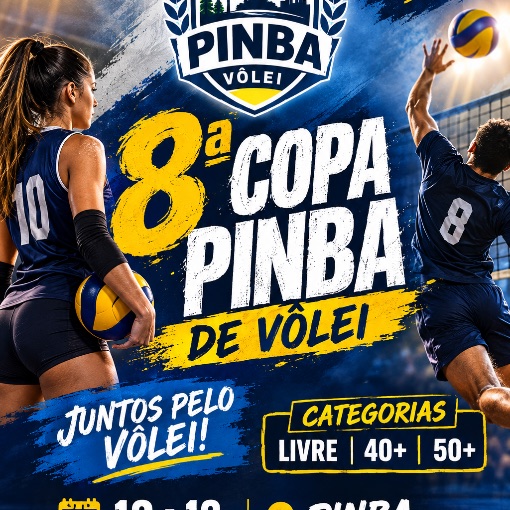 Event cover 8ª Copa Pimba de Vôlei ( Jogos de Domingo Vô Lucato ) 