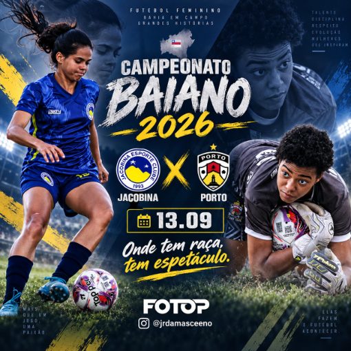 Event cover JACOBINA X PORTO - CAMPEONATO BAIANO FEMININO 2026