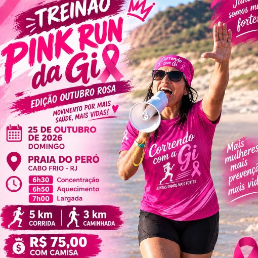 Event cover Treinao Pink Run Outubro Rosa 