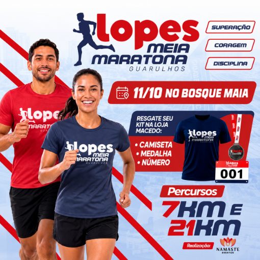 Copertura dell'evento MEIA MARATONA CIDADE DE GUARULHOS LOPES SUPERMERCADOS