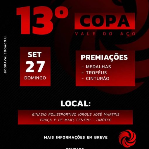 Event cover 13ª Copa Vale do Aço de Jiu-Jitsu