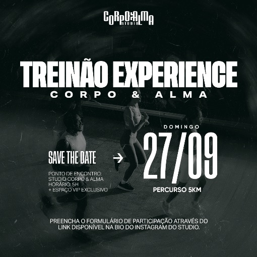 Event cover TREINÃO CORPO E ALMA