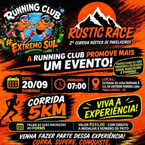 Event cover RUSTIC RACE CORRIDA DE PARELHEIROS 