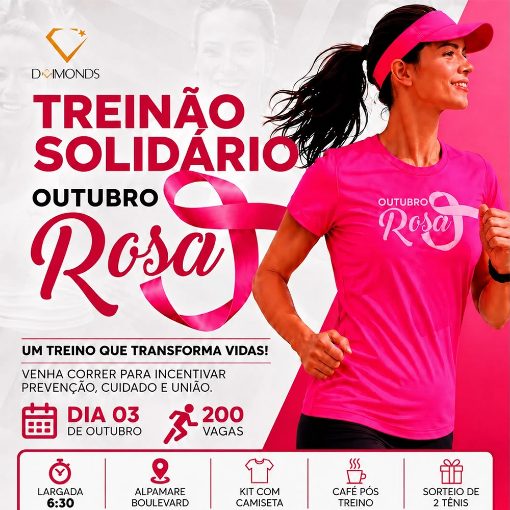 Copertura dell'evento Treinão Solidário Outubro Rosa