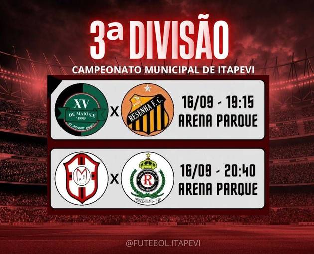 Event cover Campeonato Municipal de Itapevi - 3ª Divisão